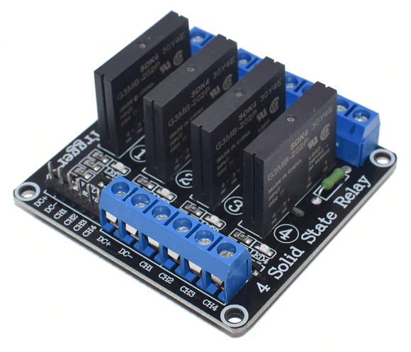 Modulo de Relevadores Estado Solido 4 Canales 5v