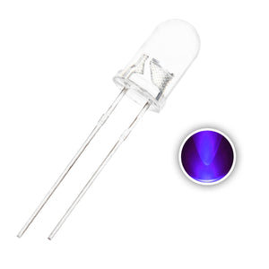 Paquete 10 LEDs Ultravioleta 5mm