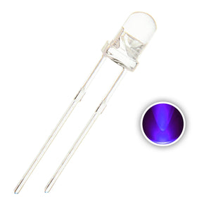 Paquete 10 LEDs Ultravioleta 3mm