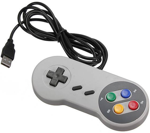 Control Tipo Snes Usb Para Mini-consola Videojuegos Pc