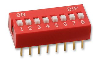 Dip Switch Deslizable De 8 Posiciones