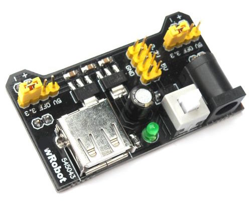 Fuente para protoboard salida de 5v y 3.3v 700mA