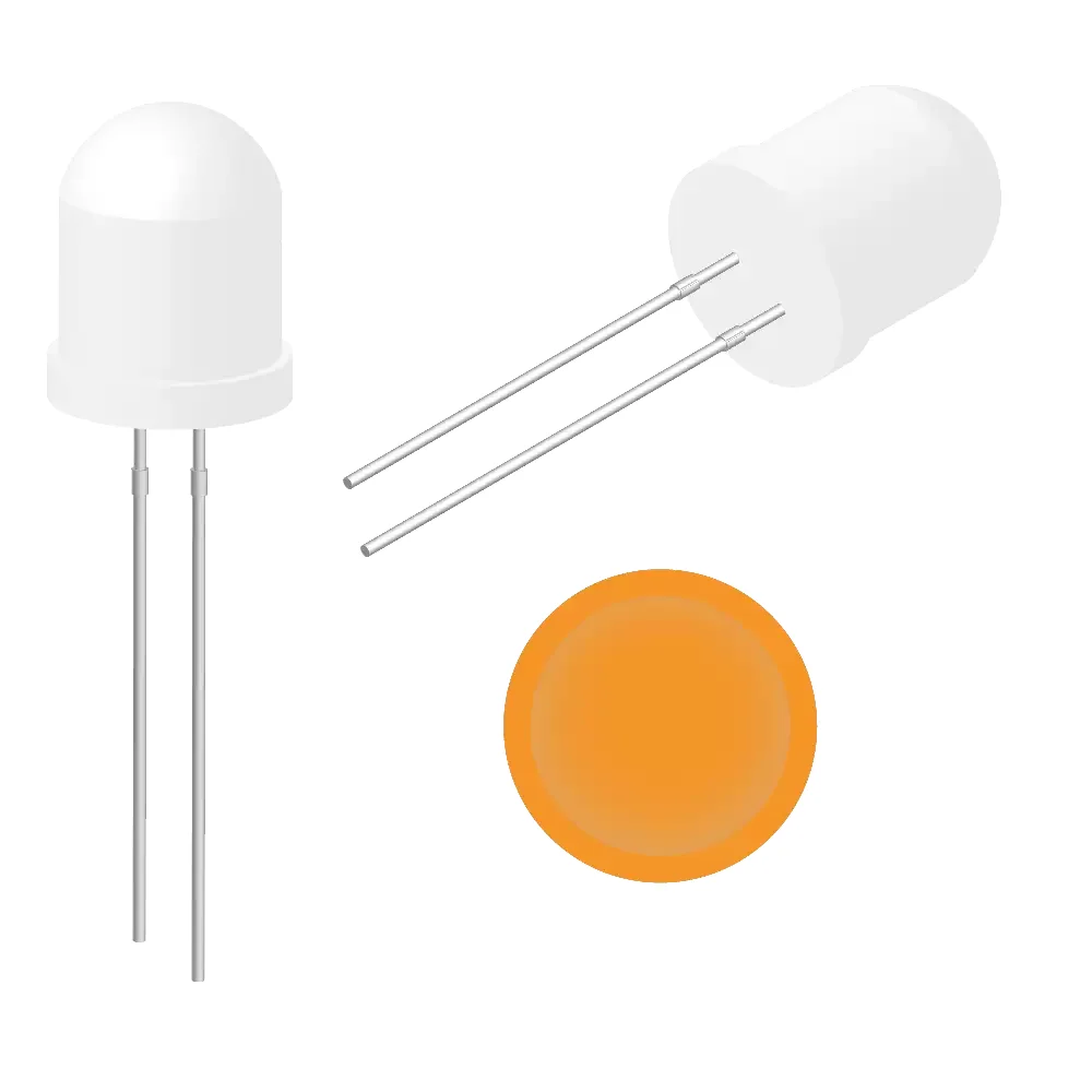 Led Ultrabrillante Naranja De 10mm
