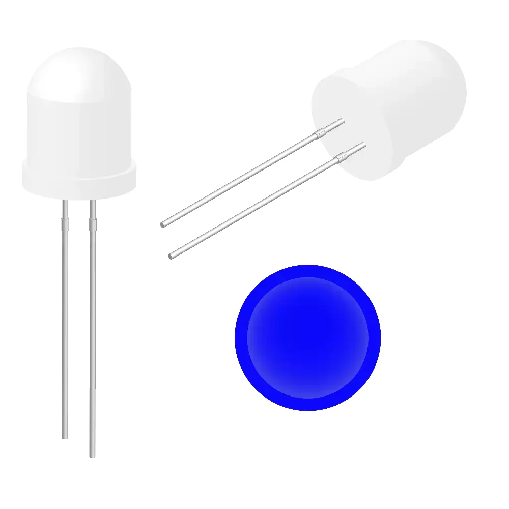 Led Ultrabrillante Azul De 10mm
