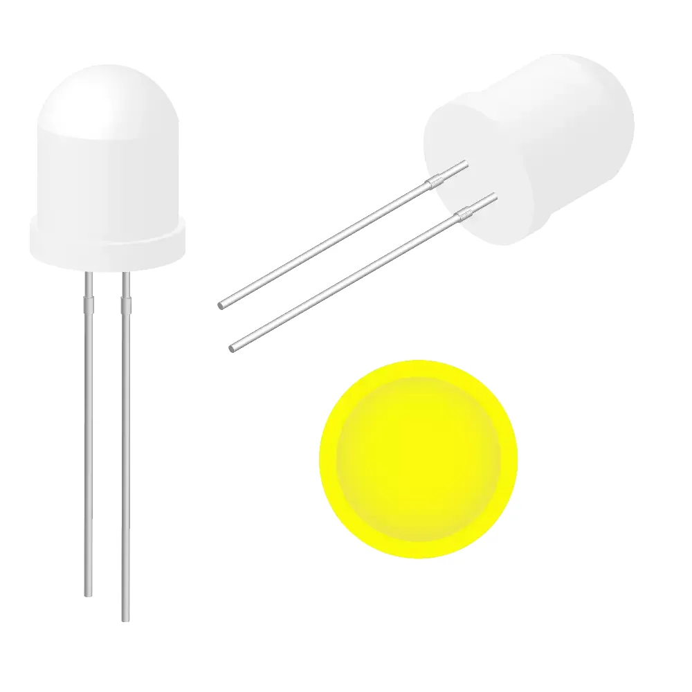 Led Ultrabrillante Amarillo De 10mm