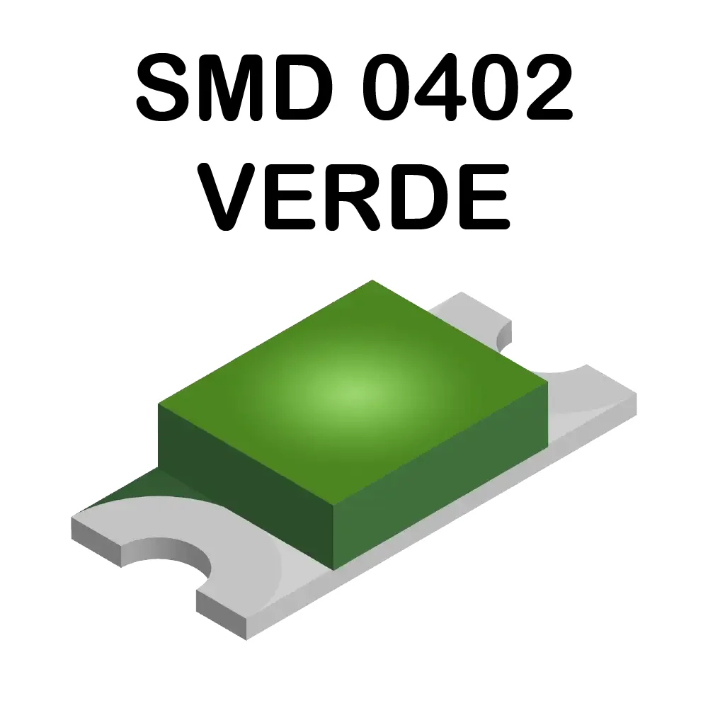 Led Verde Smd Superficial 0402 De 2.9-3.0v A 5ma De 520nm
