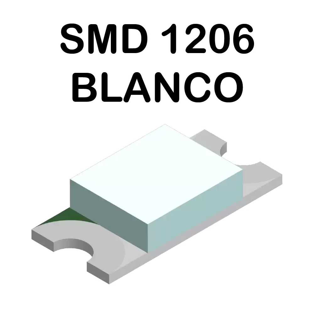 Led Blanco Frio Smd Superficial 1206 2.7v-2.8v De 2ma