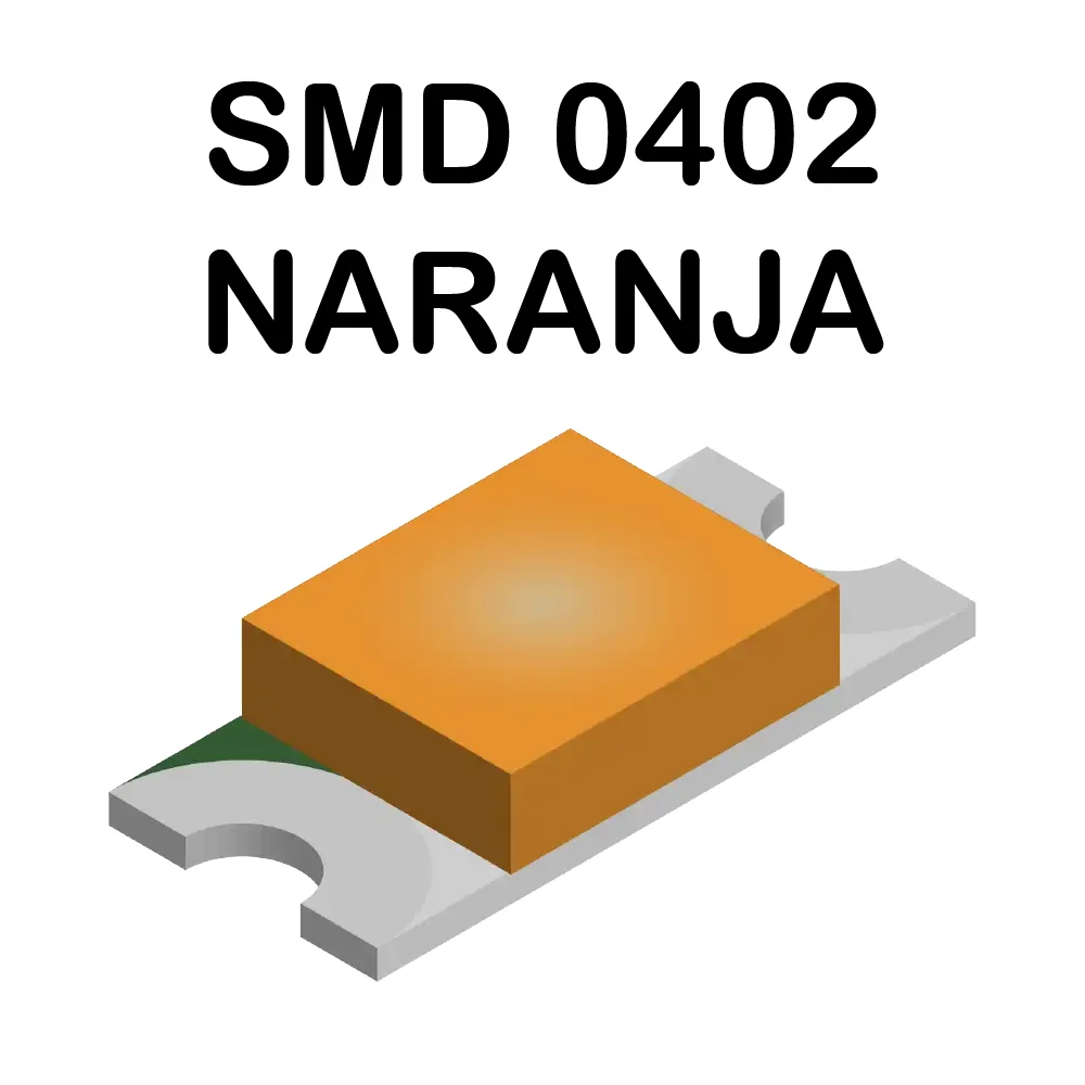 Led Naranja Smd Superficial 0402 De 2.1-2.3v A 20ma De 605nm