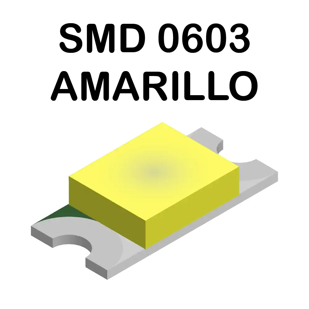 Led Amarillo Smd Superficial 0603 De 2.1-2.3v A 20ma