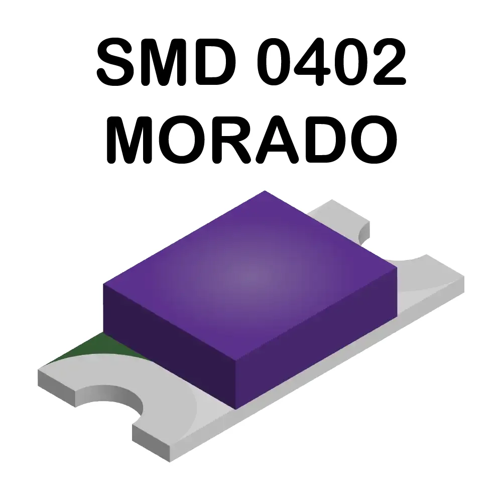 Led Morado Smd Superficial 0402 3.1-3.2v A 20ma