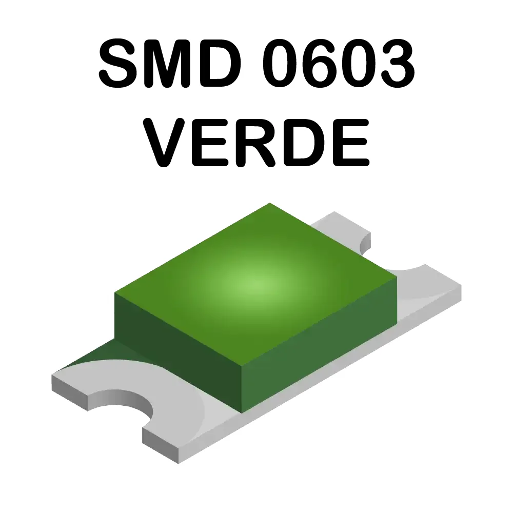 Led Verde Smd Superficial 0603 De 2.7-2.8v A 5ma A 525nm