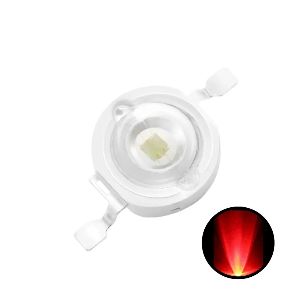Led Rojo Superficial Smd 1w Potencia 3.3v 700mah 245-874