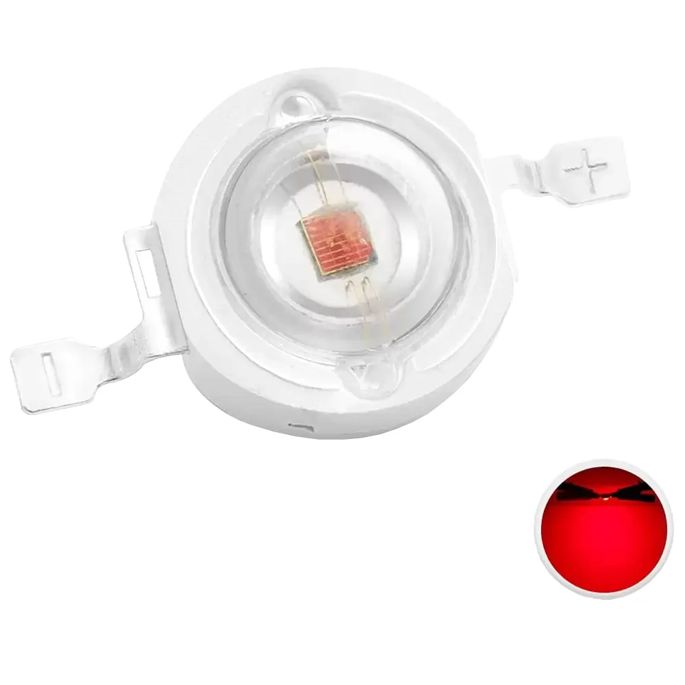 Led Rojo Superficial Smd 3w Potencia 3.3v 700mah 245-874
