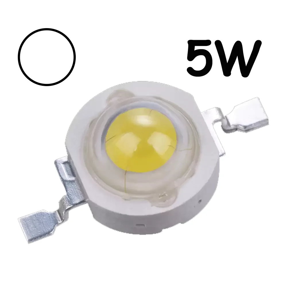 Led Blanco Frio Superficial Smd 5w Potencia 3.6v 1400mah