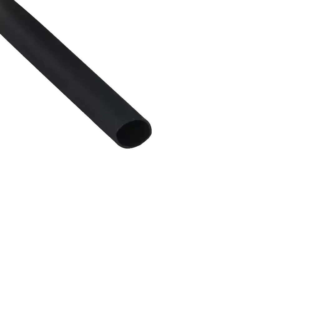 Tubo Termo Contráctil Thermofit Negro Steren De 1/4 Pulgadas 6.4mm De Diámetro, 1 Metro