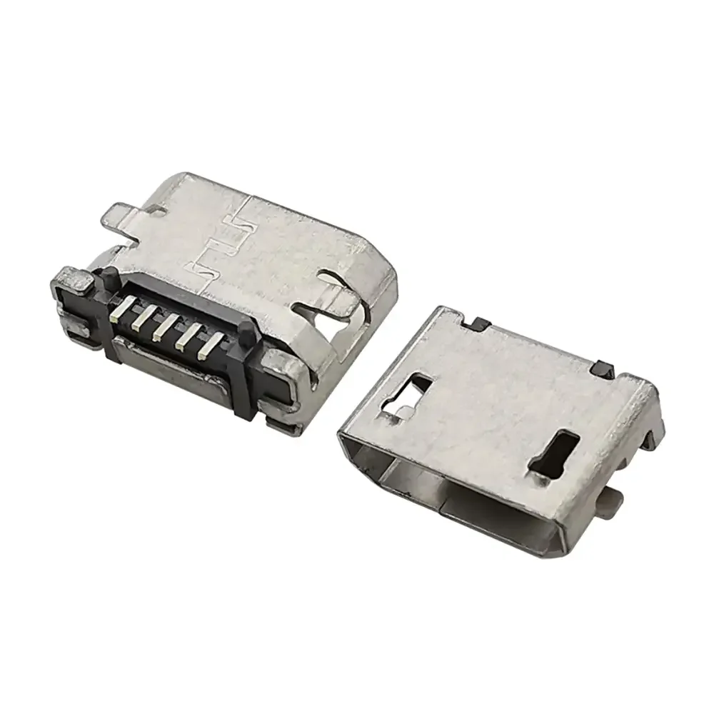 Conector Micro Usb Hembra 5 Pines Montaje Smd 5.5x7.3x2.2 Mm