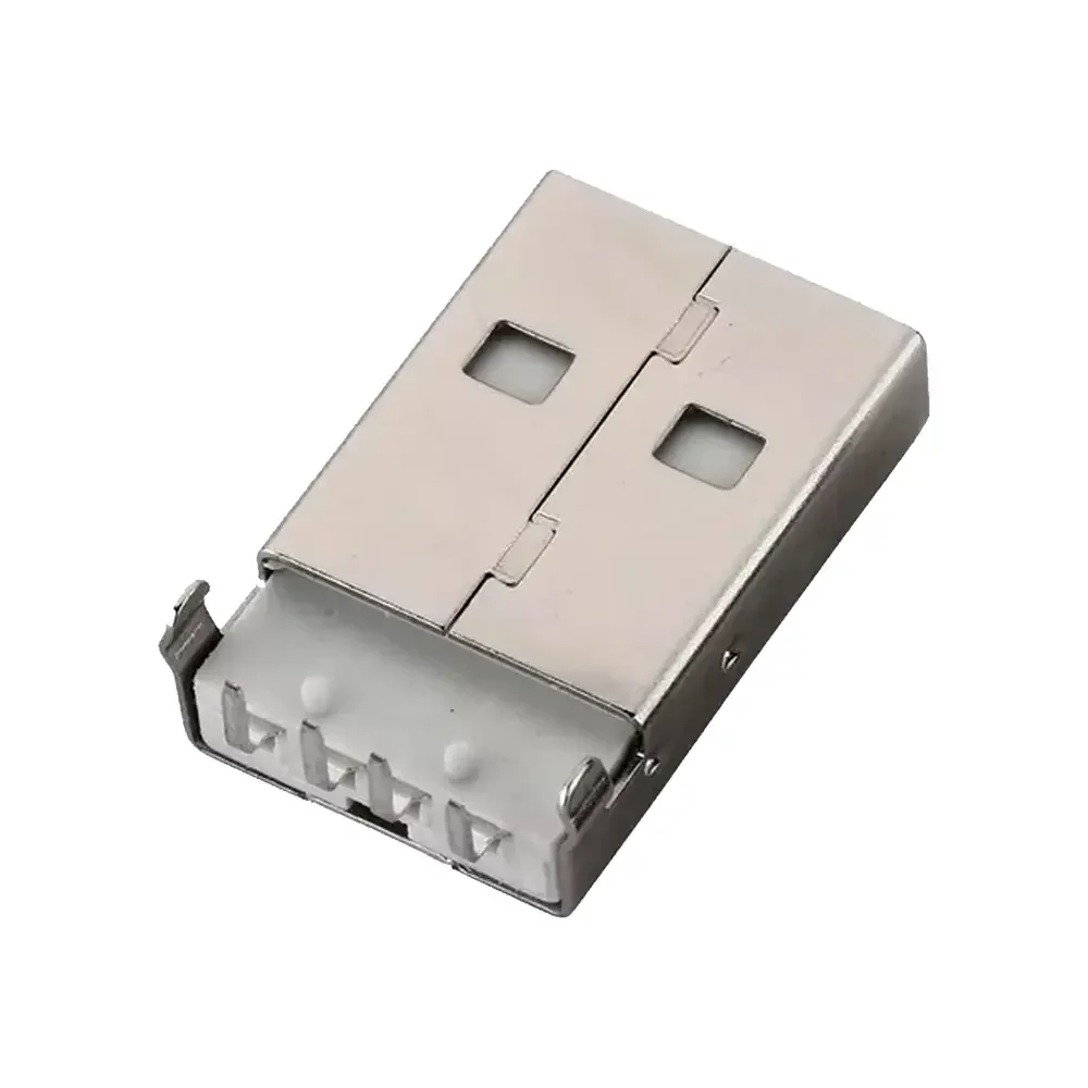 Conector Usb Tipo A Macho 2.0 90°con 4 Pines A 90° 18.8x12x4.5 Mm Para Soldar