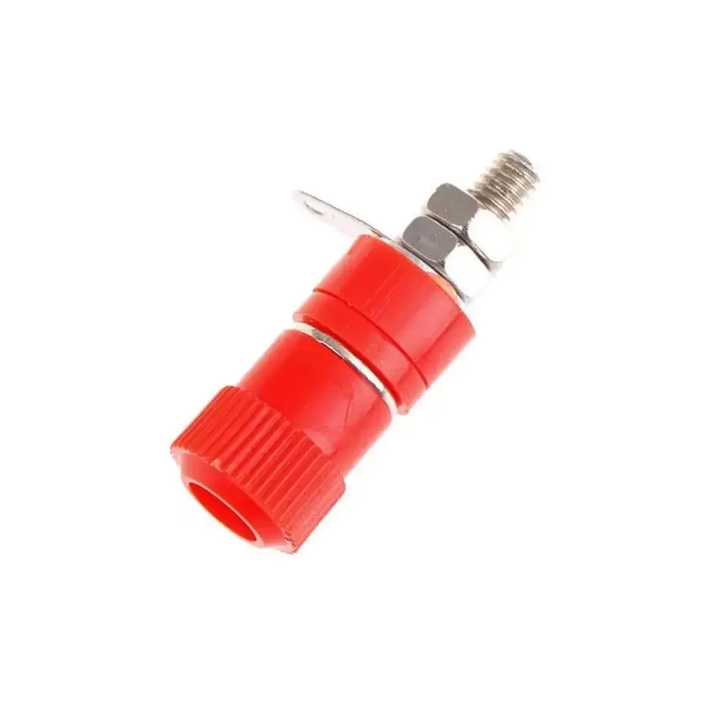 Conector Banana 4mm Hembra Rojo