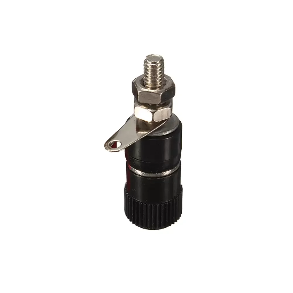 Conector Banana 4mm Hembra Negro