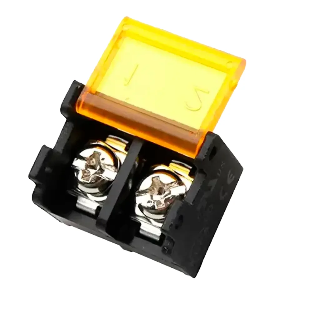 Bornera, Culca, Clema De 2 Pines Universal Con Tapa 9.5 Mm 300v 20a Hb9500