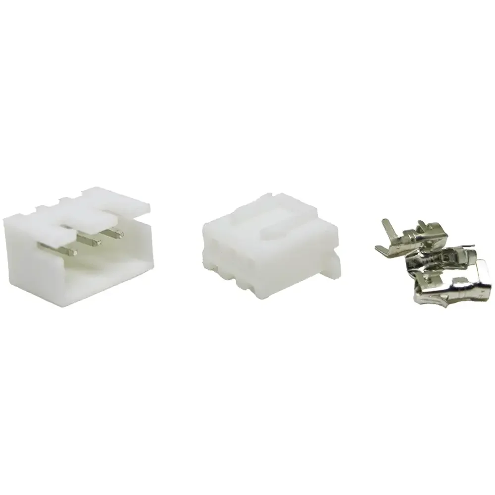 Juego De Conectores Jst Xh 2.54mm 3 Pines Rectos Tipo Molex Macho/hembra/terminales