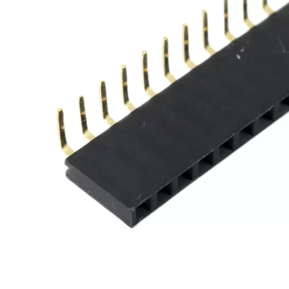 Pinera Header Hembra 90° Cuadrada 40 Pines 2.54mm