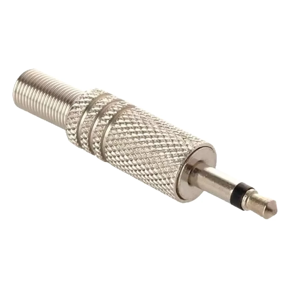 Plug 3.5mm Macho Monoaural Metalico