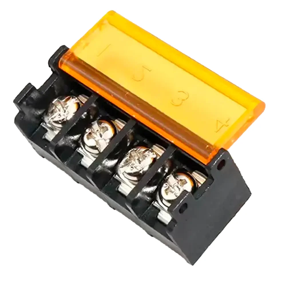 Bornera, Culca, Clema De 4 Pines Universal Con Tapa 9.5 Mm 300v 20a Hb9500