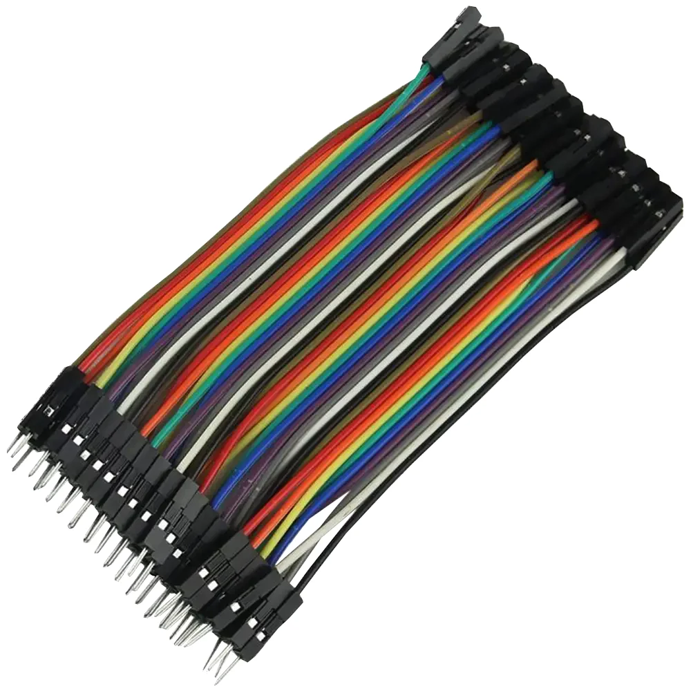Cables Dupont Jumper Macho Hembra 40pzs 10cm