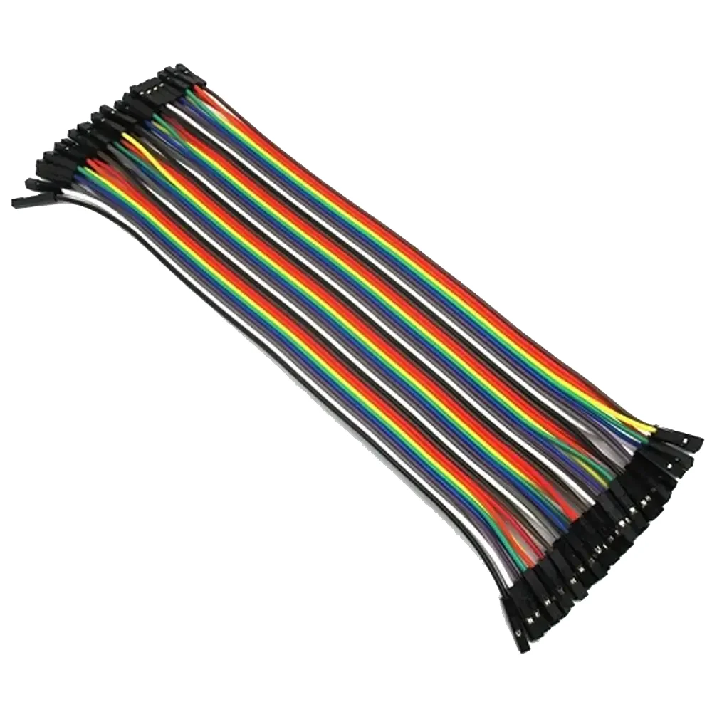 Cables Dupont Jumper Hembra Hembra 40pzs 20cm