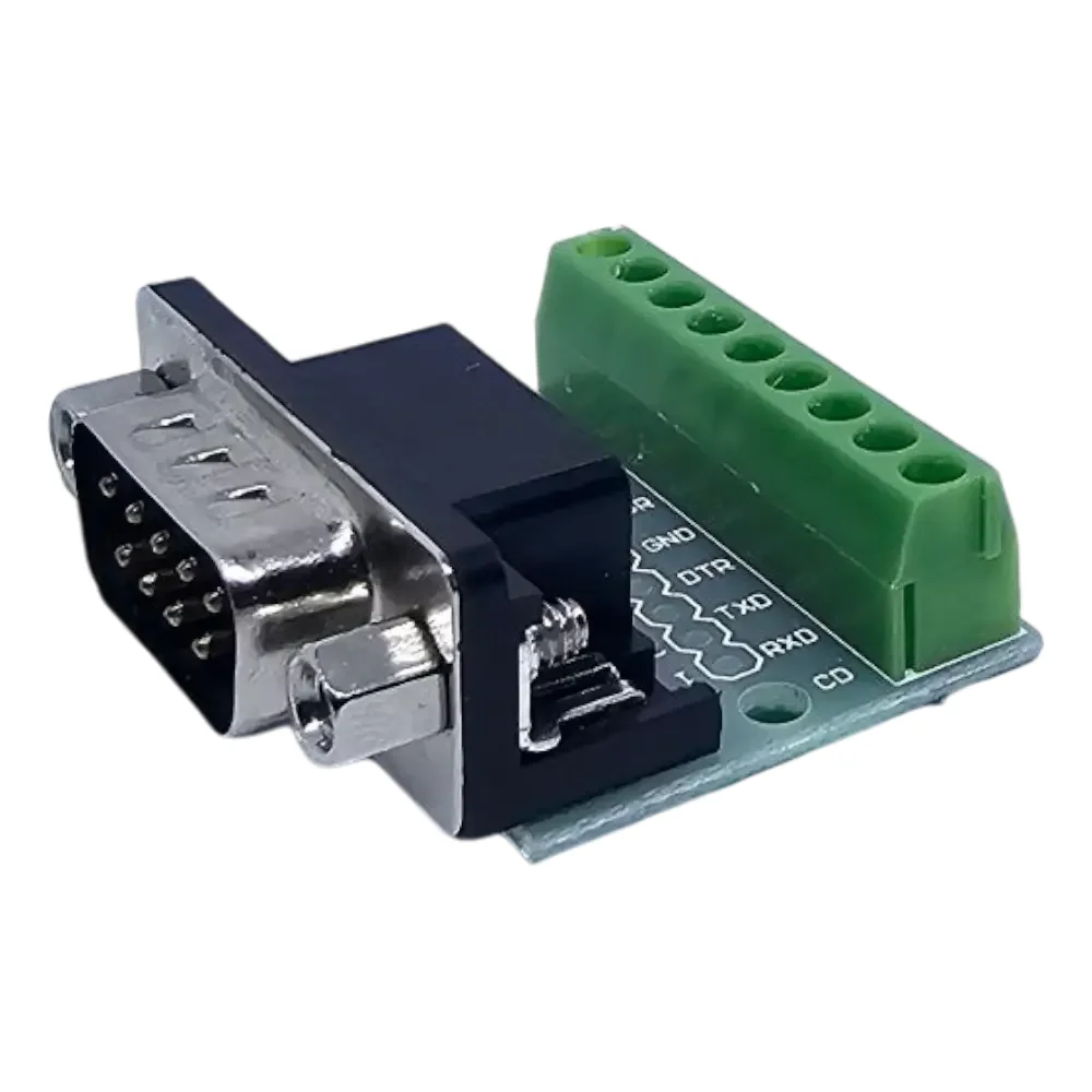Modulo Adaptador Db9 Rs232 Y Rs485 Macho Con Borneras