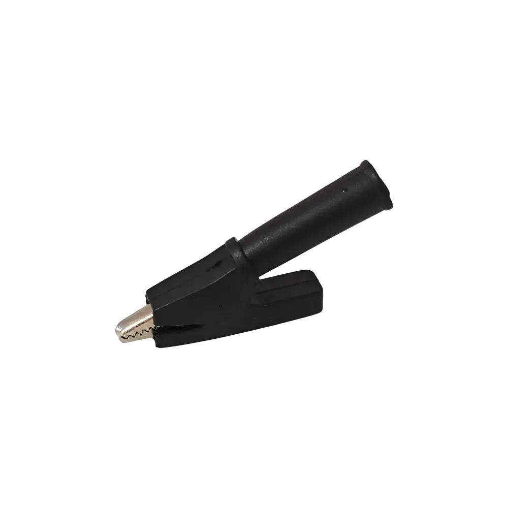 Pinza Caiman Chico Con Forro Negro De 4cmx5cm Y Apertura De 8mm