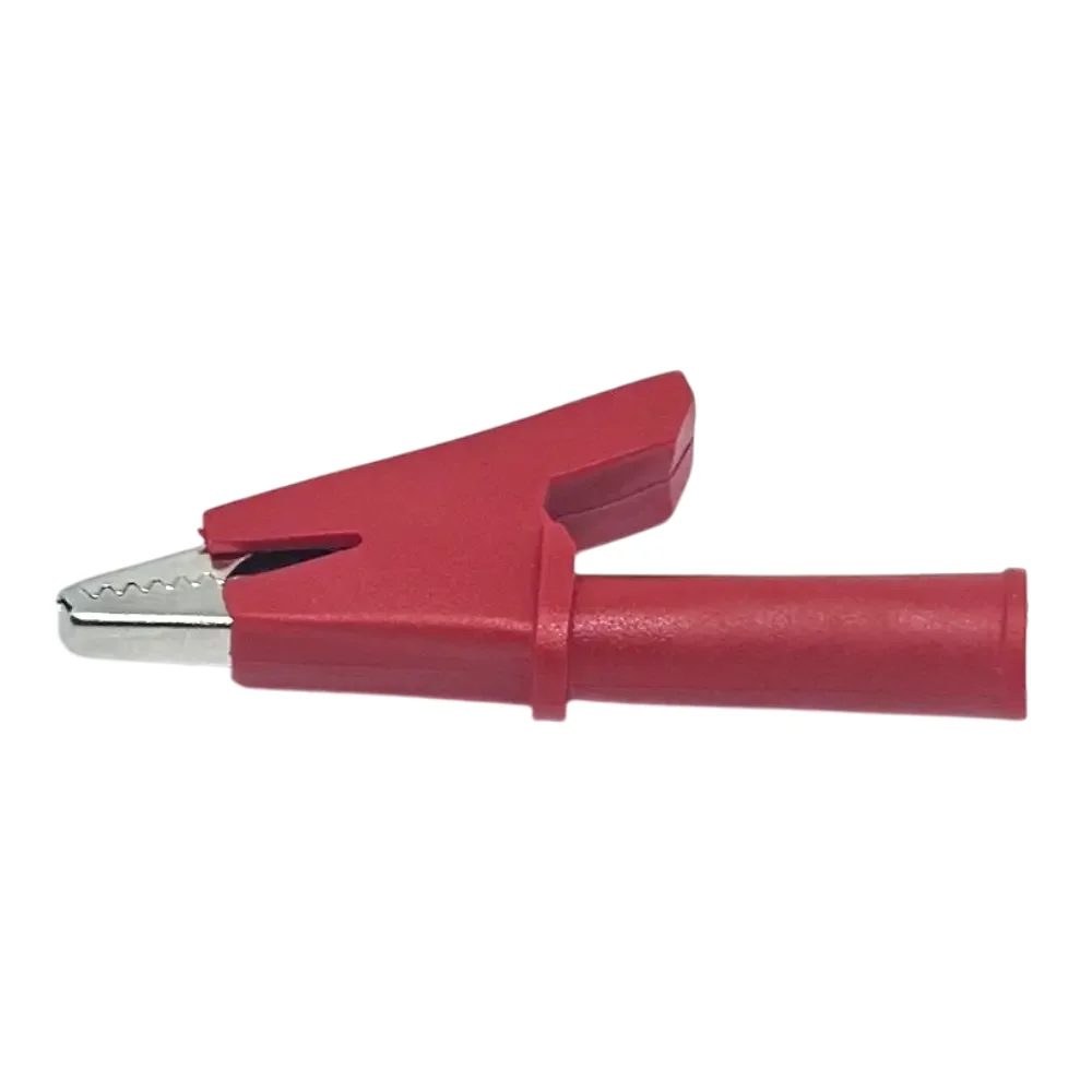 Pinza Caiman Mediano Con Forro Rojo De 5cmx5.5cm Y Apertura De 11mm