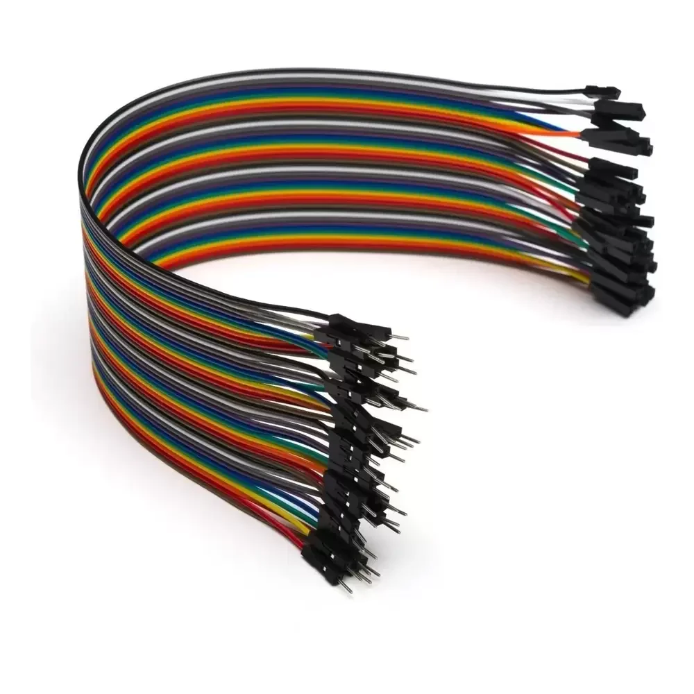 Cables Dupont Jumper Macho Hembra 40pzs 30cm