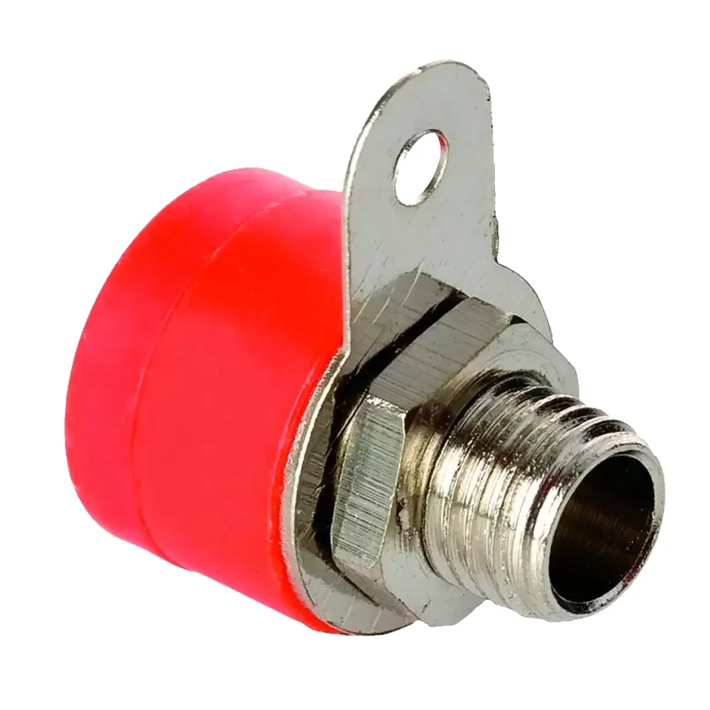 Conector Jack Banana Philips 4mm Hembra Rojo