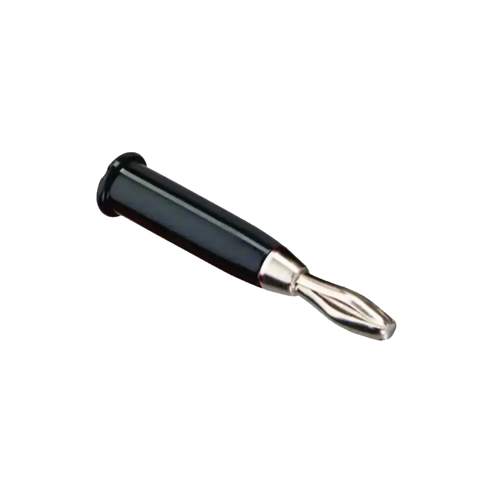 Conector Banana 4mmx38mm Macho Negro