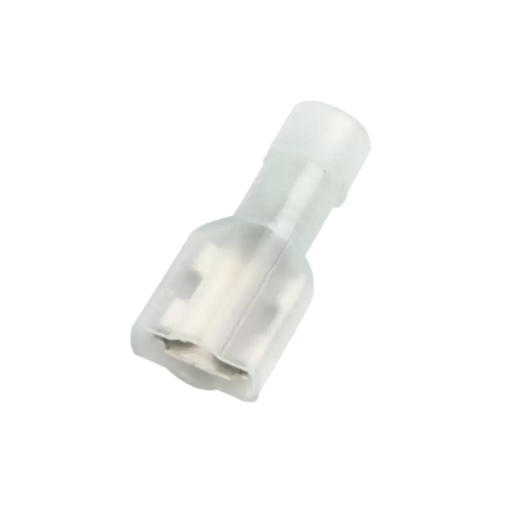 Terminal De Laton Faston Hembra Aislado 1/4" 6.3mm Forro Azul 16-14awg