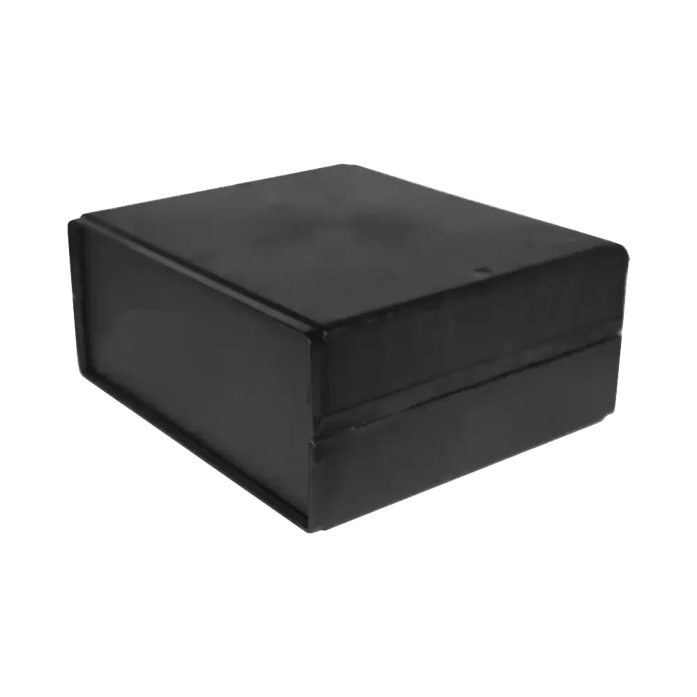 Gabinete De Plástico Negro Para Proyectos 2 Secciones 16.5x14.5x6.8cm Gpr-05