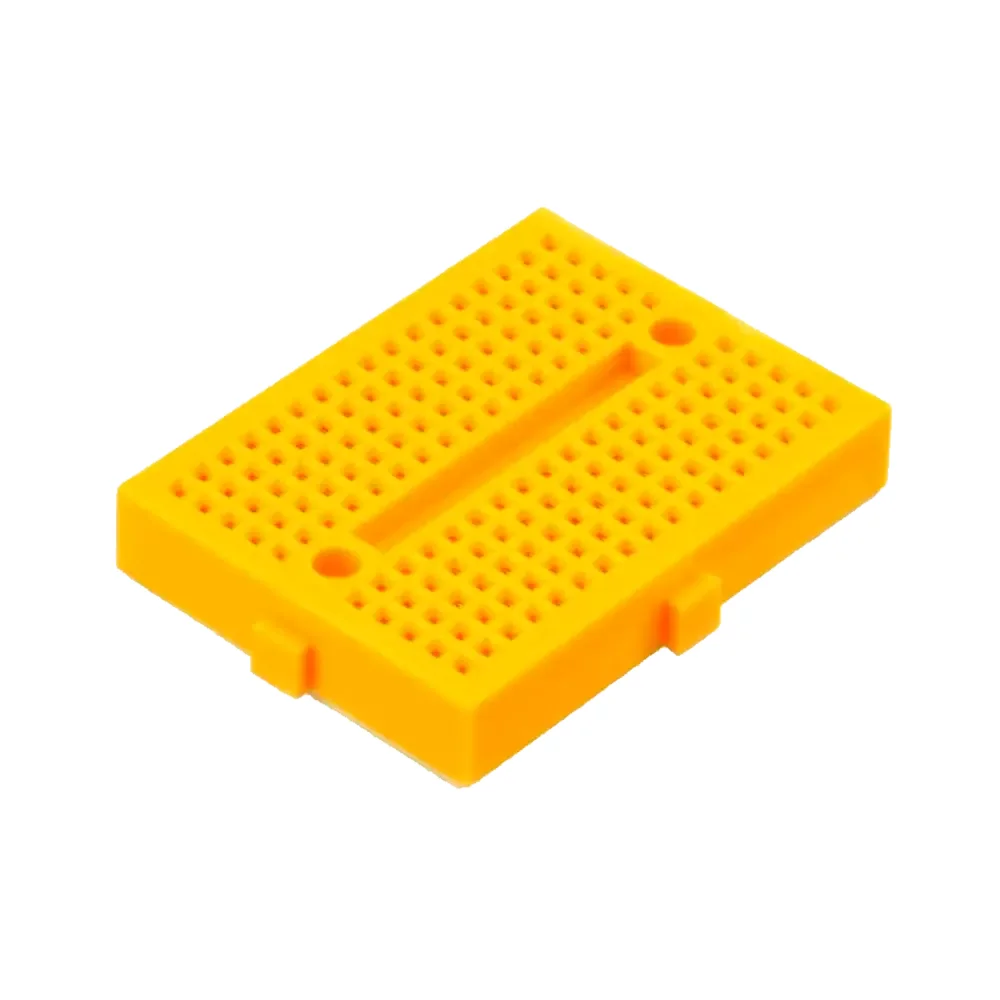 Mini Protoboard Amarilla 170 Puntos Syb-170 4.6x3.4x0.9 Cm
