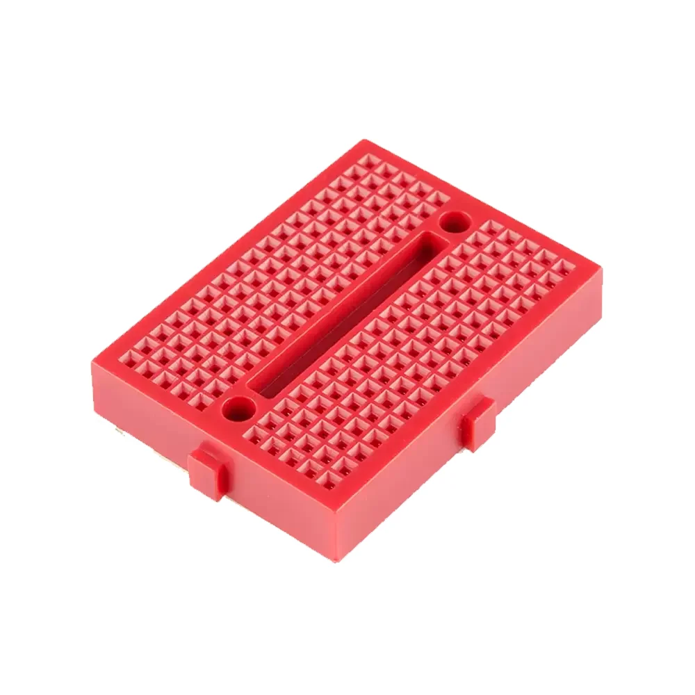 Mini Protoboard Roja 170 Puntos Syb-170 4.6x3.4x0.9 Cm