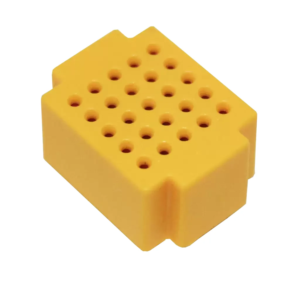 Micro Protoboard Amarillo 25 Puntos 2x1.5x1.2 Cm