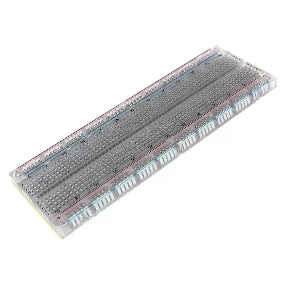 Protoboard Transparente De 830 Puntos