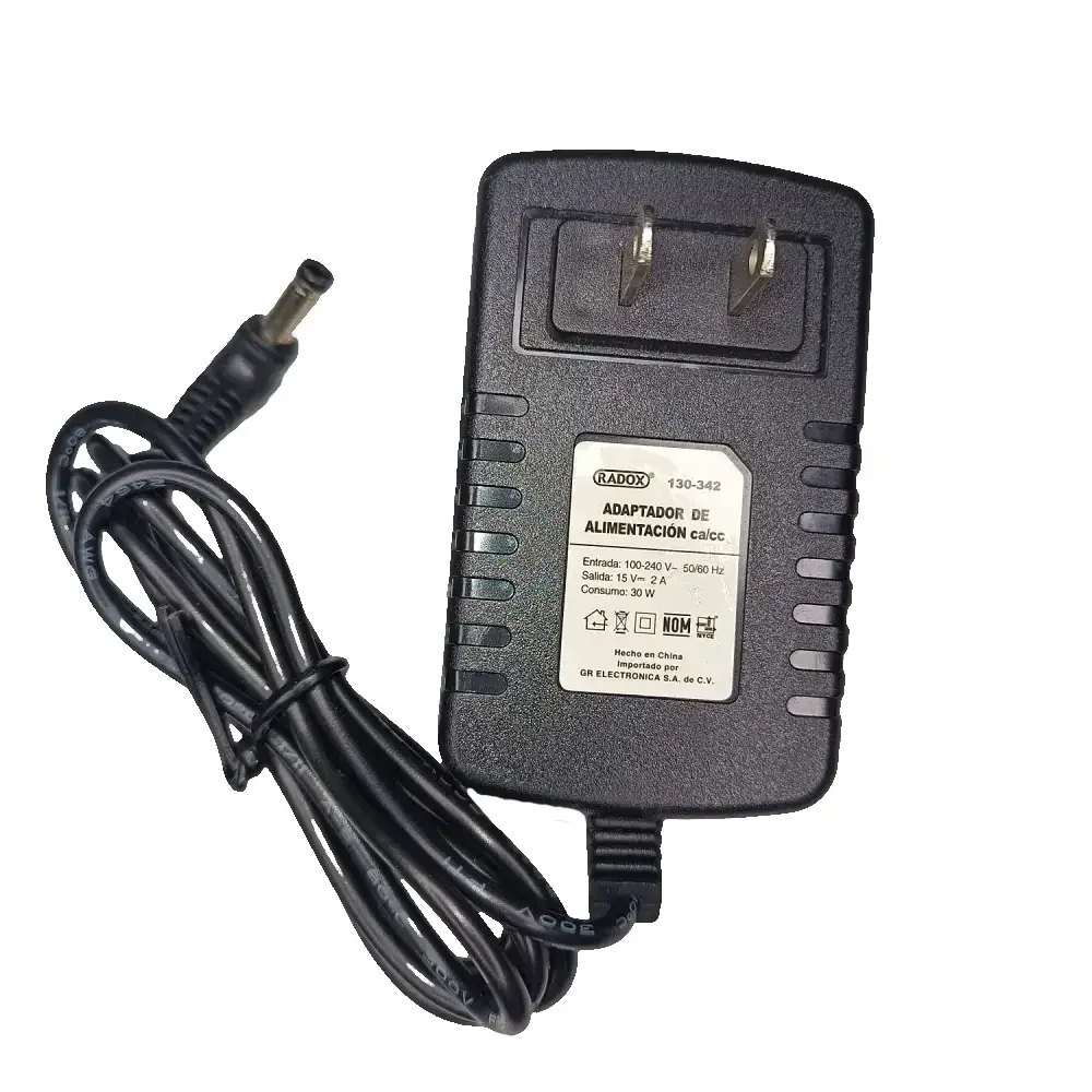 Fuente De Alimentacion 15v 2a 30w Compatible Para Bafles Plug Tipo L