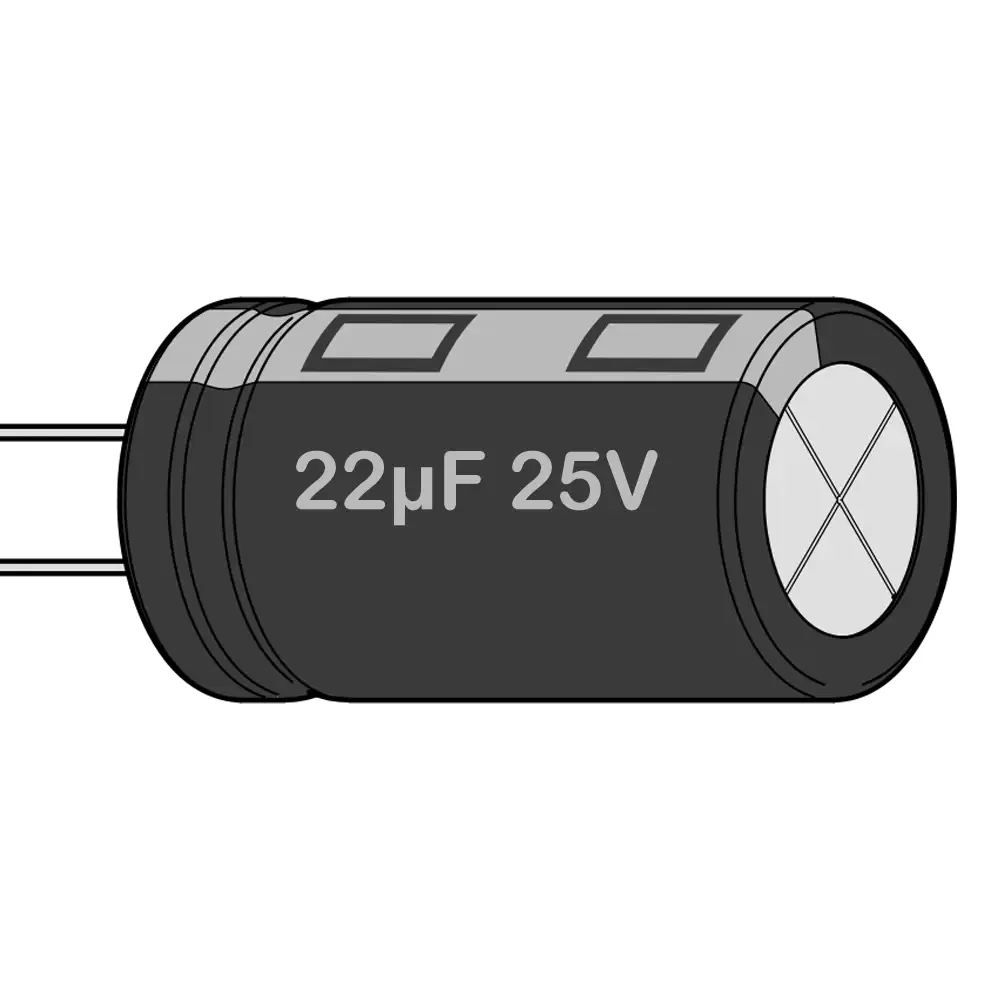 Capacitor Electrolítico 22uf 25v