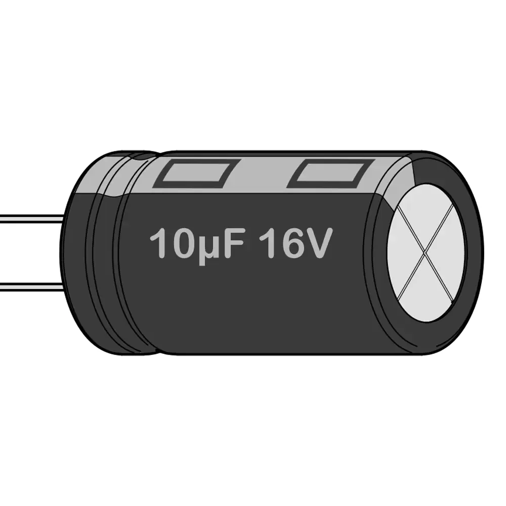 Capacitor Electrolítico 10uf 16v