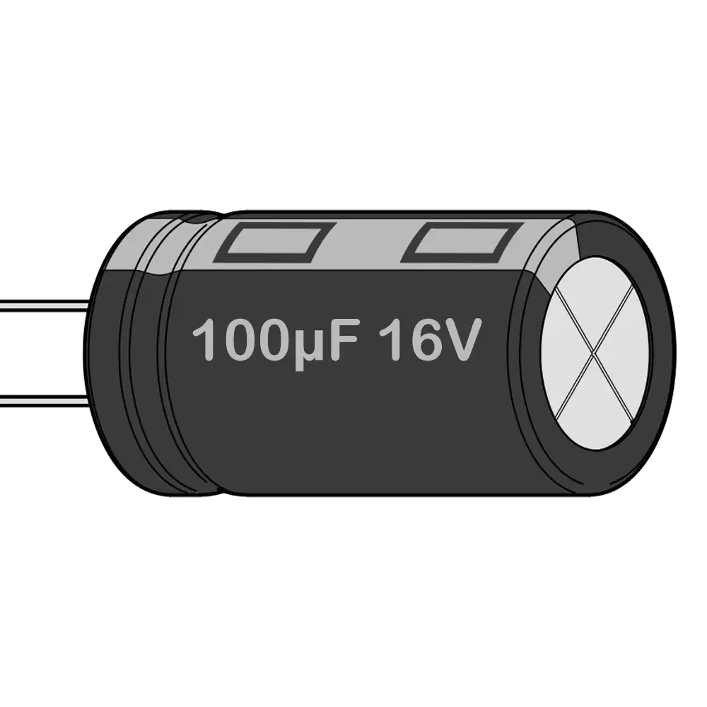 Capacitor Electrolítico 100uf 16v