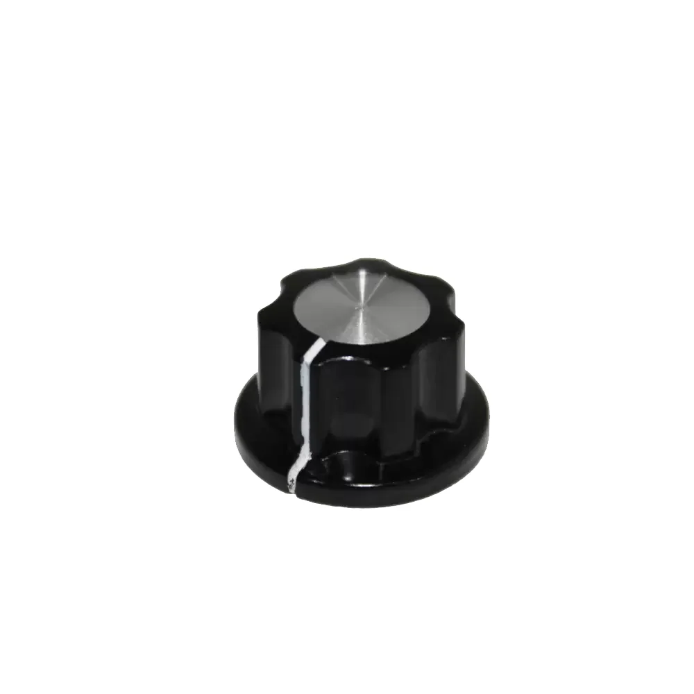 Perilla Para Potenciometro 6 Mm Centro Metalico Diametro 16mm Grosor 15mm