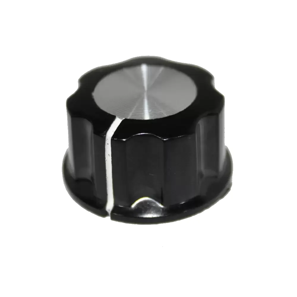 Perilla Para Potenciometro 6 Mm Centro Metalico Diametro 27mm Grosor 15mm