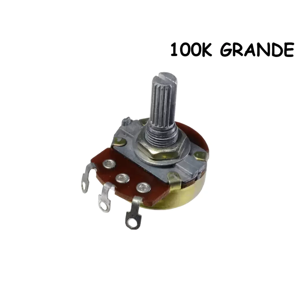 Potenciometro Lineal 100k Grande