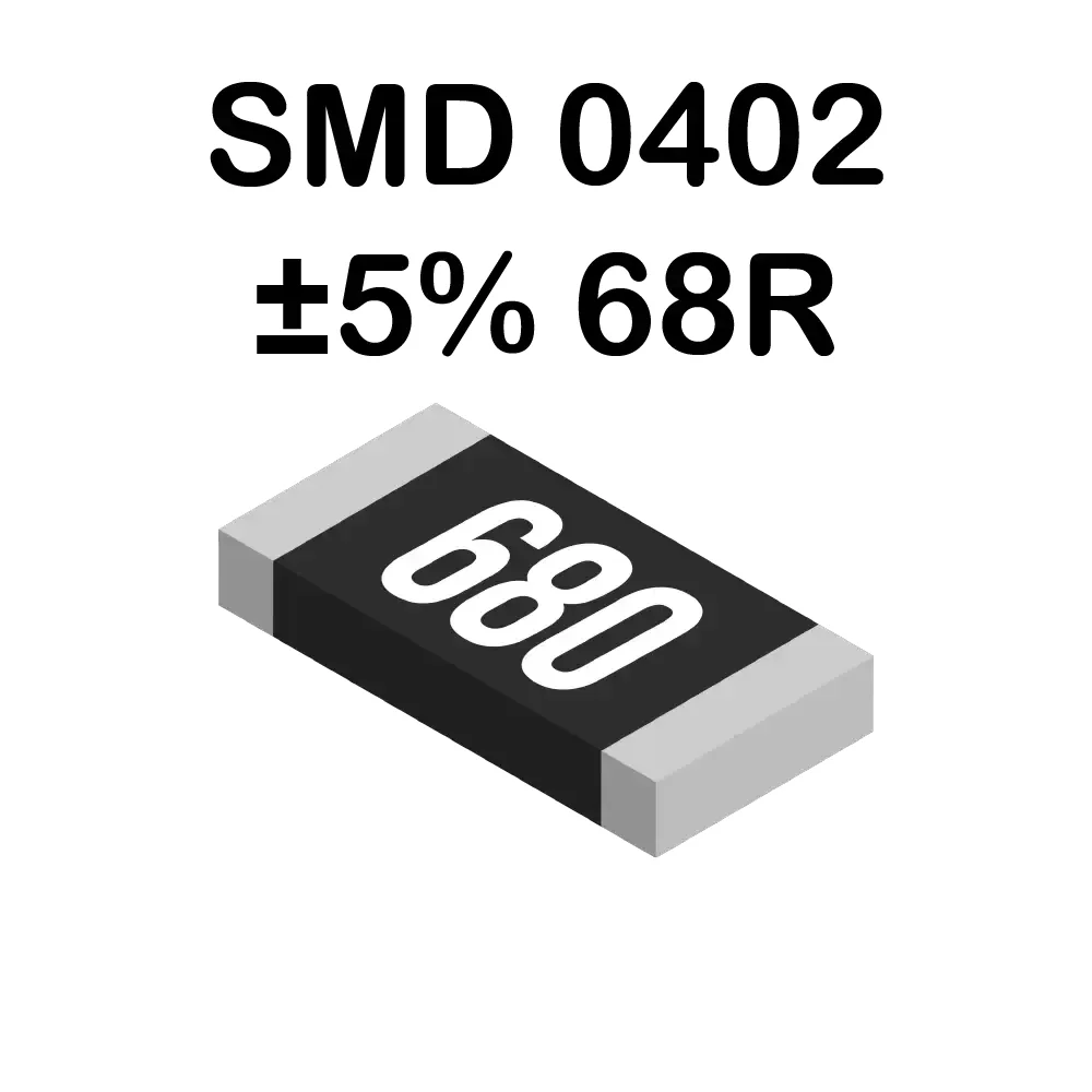 Resistencia Smd 0402 68 Ohms De 62mw